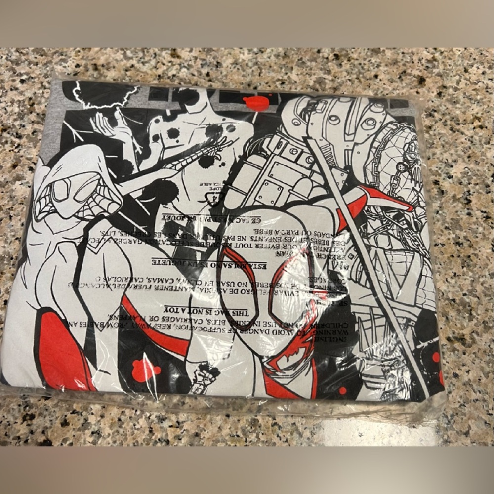 Gray Spider-Man Across the Spider-Verse T-Shirt (Size 2XLT) - Picture 4 of 4